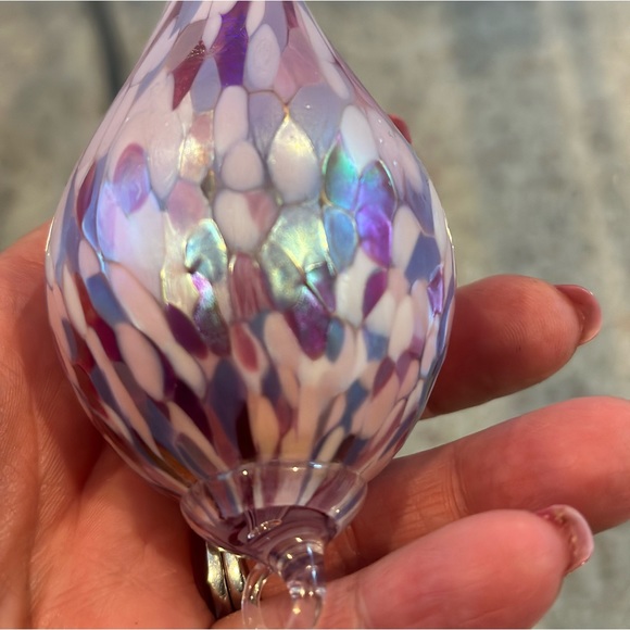 Vintage hand blown glass finial ornament - Picture 4 of 9